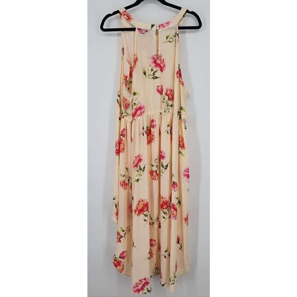 Torrid‎ Women's Ivory Floral Hi Lo Tunic Tank Size 3 3X - Picture 5 of 7